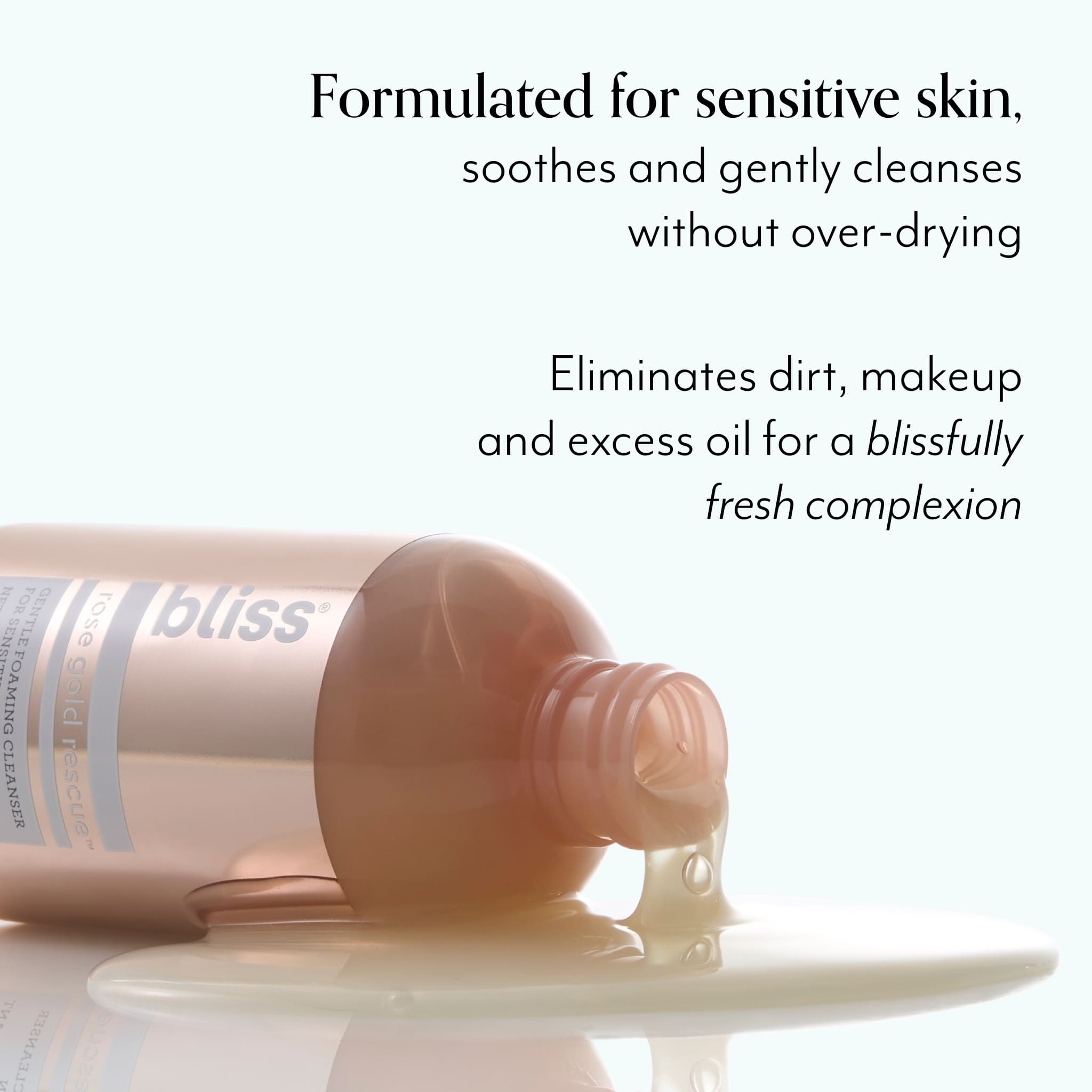 Rose Gold Rescue Gentle Foaming Cleanser for Sensitive Skin